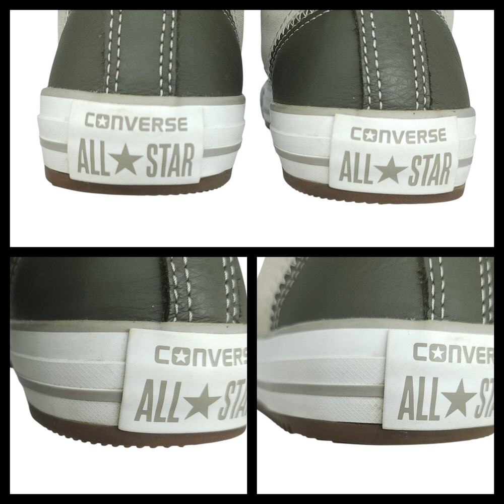 Converse Shoes Womens 6 Gray Blue Suede Boots Leather Grunge Punk Steampunk - Picture 11 of 15